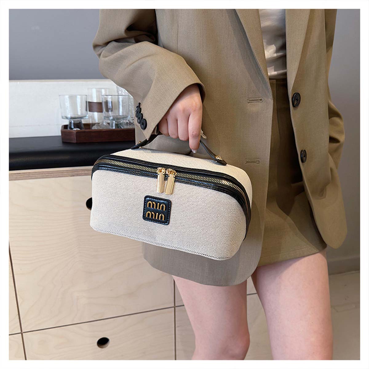 Luxury Skincare & Spa - Retro, lichtgewicht, luxe, eenvoudige canvas handtas