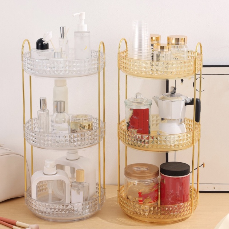 Luxury Skincare & Spa - 1Pc/Luxe cosmetische opbergdoos Desktop roterende make-up